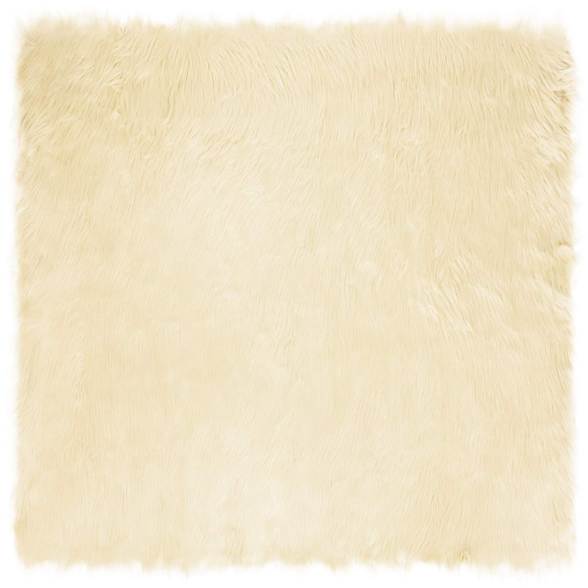 vidaXL Χαλί από τεχνητό πρόβειο δέρμα TAFALLA Κρεμ 160 x 160 cm