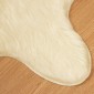 vidaXL Χαλί από τεχνητό πρόβειο δέρμα TAFALLA Κρεμ 80 x 120 cm