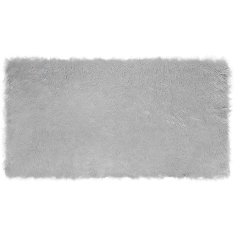 vidaXL Χαλί από τεχνητό πρόβειο δέρμα TAFALLA Γκρι 80 x 150 cm