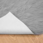vidaXL Χαλί από τεχνητό πρόβειο δέρμα TAFALLA Γκρι 80 x 150 cm