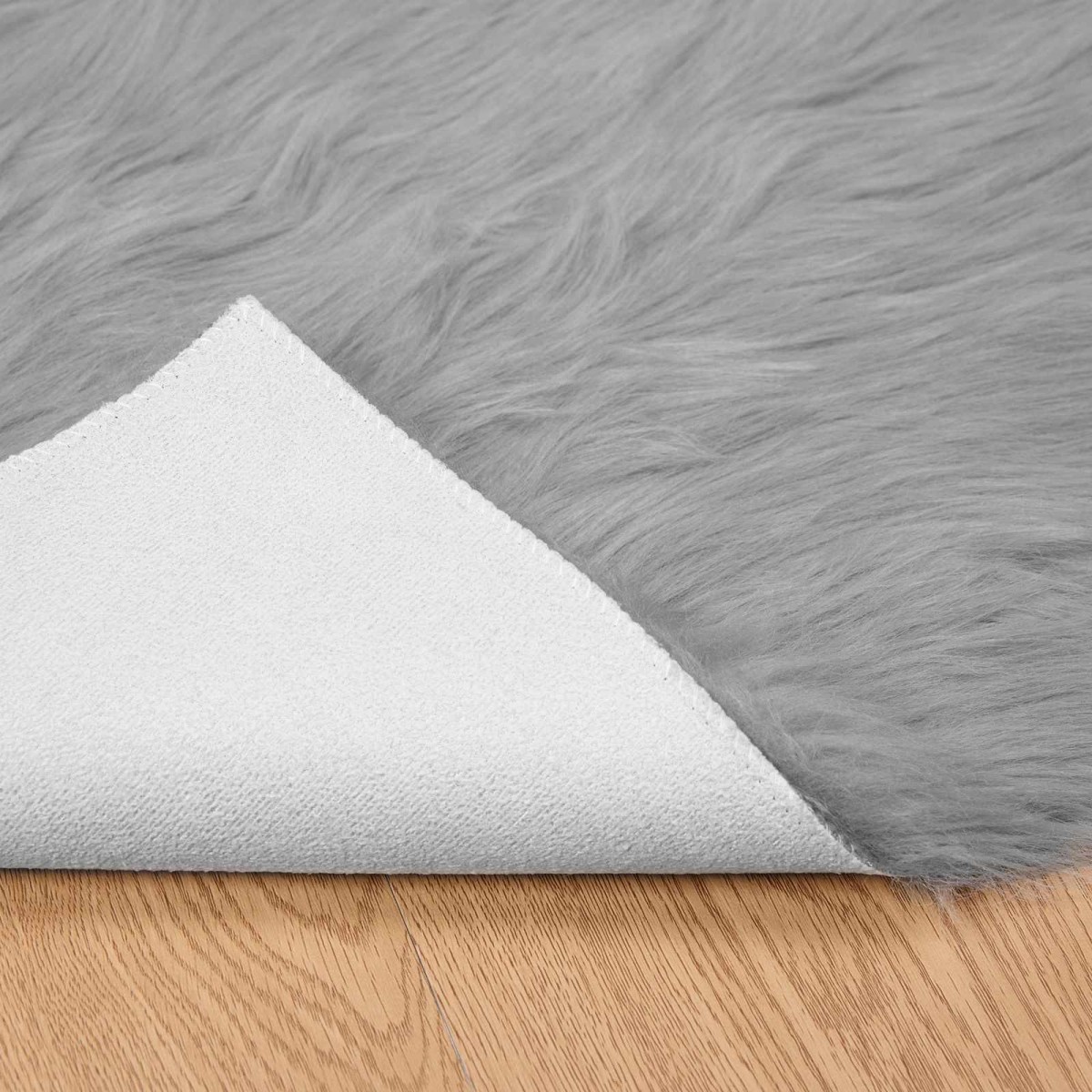 vidaXL Χαλί από τεχνητό πρόβειο δέρμα TAFALLA Γκρι 80 x 200 cm