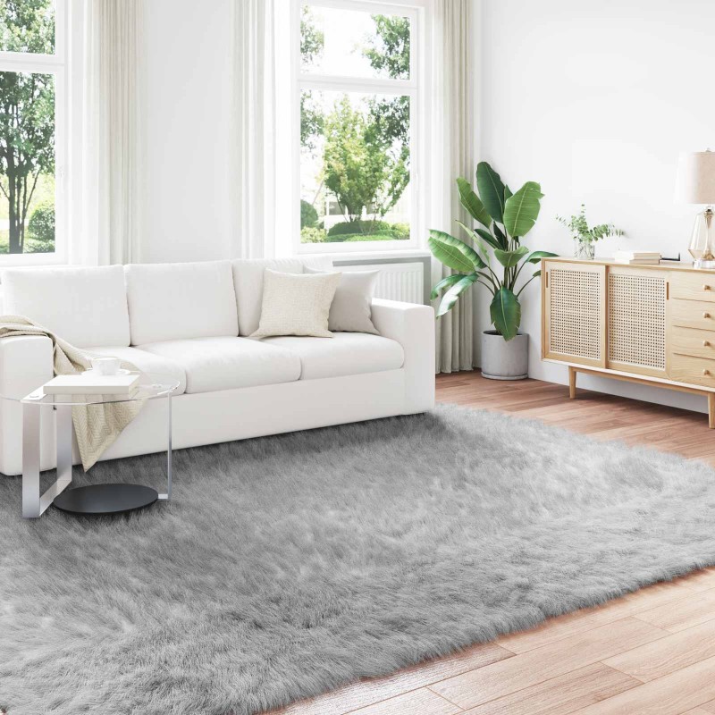 vidaXL Χαλί από τεχνητό πρόβειο δέρμα TAFALLA Γκρι 200 x 280 εκ.