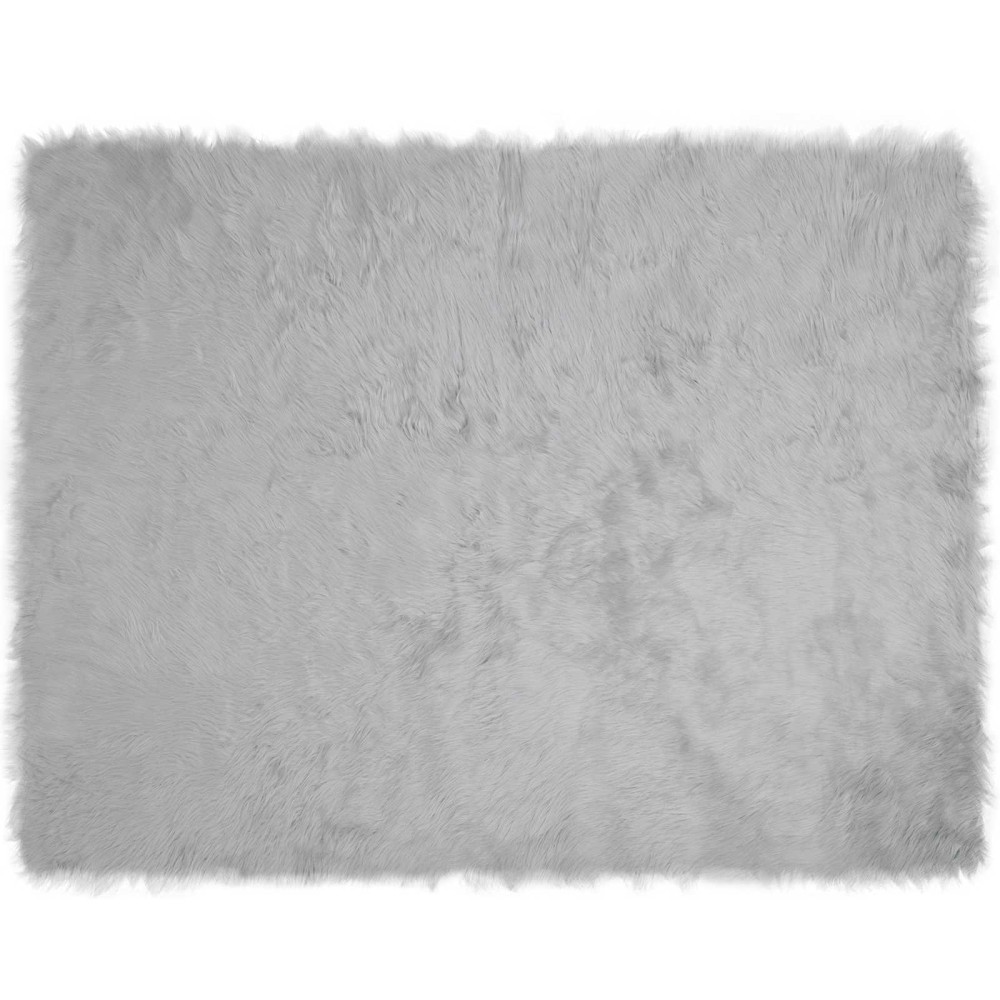 vidaXL Χαλί από τεχνητό πρόβειο δέρμα TAFALLA Γκρι 240 x 340 εκ.