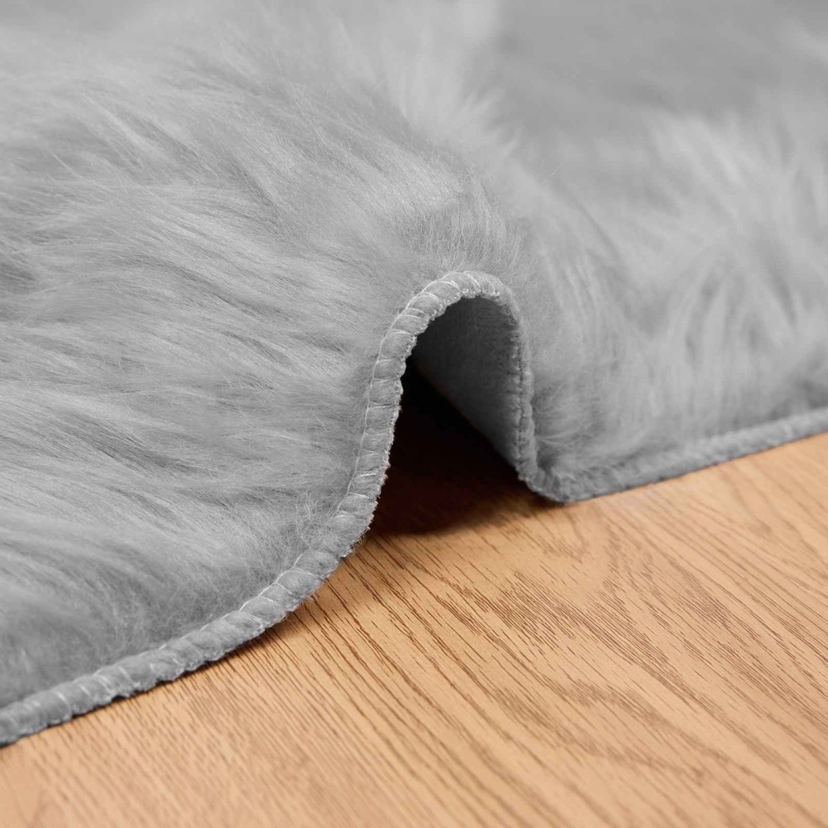 vidaXL Χαλί από τεχνητό πρόβειο δέρμα TAFALLA Γκρι 240 x 340 εκ.