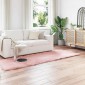 vidaXL Χαλί από τεχνητό πρόβειο δέρμα TAFALLA Ροζ 80 x 250 cm