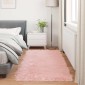 vidaXL Χαλί από τεχνητό πρόβειο δέρμα TAFALLA Ροζ 100 x 200 cm
