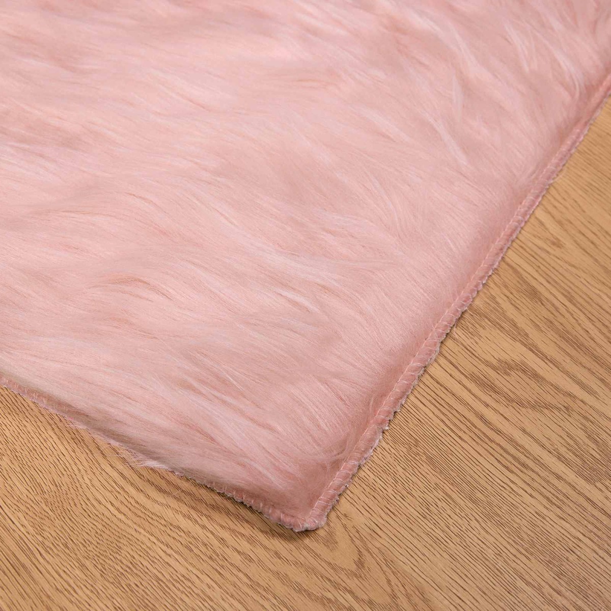 vidaXL Χαλί από τεχνητό πρόβειο δέρμα TAFALLA Ροζ 140 x 200 cm