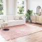 vidaXL Χαλί από τεχνητό πρόβειο δέρμα TAFALLA Ροζ 240 x 340 εκ.