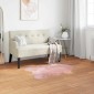 vidaXL Χαλί από τεχνητό πρόβειο δέρμα TAFALLA Ροζ 60 x 90 cm