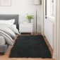vidaXL Χαλί από τεχνητό πρόβειο δέρμα TAFALLA Μαύρο 80 x 200 cm