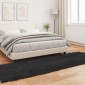 vidaXL Χαλί από τεχνητό πρόβειο δέρμα TAFALLA Μαύρο 80 x 250 cm