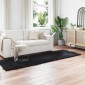 vidaXL Χαλί από τεχνητό πρόβειο δέρμα TAFALLA Μαύρο 80 x 250 cm