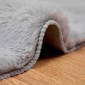 vidaXL Αντιολισθητικό χαλί από τεχνητή κουνελιού OLITE Γκρι Ø 160 εκ.