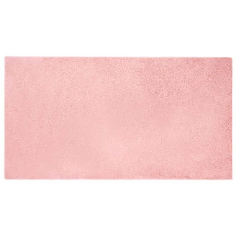 vidaXL Αντιολισθητικό χαλί από τεχνητή κουνελιού OLITE Ροζ 80 x 150 cm
