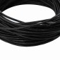 vidaXL Δερμάτινο σχοινί 1 Μαύρο Ø1,5 χιλ. x 5 μ. Δέρμα