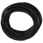 vidaXL Δερμάτινο σχοινί 1 Μαύρο Ø2,5 χιλ. x 50 μ. Δέρμα
