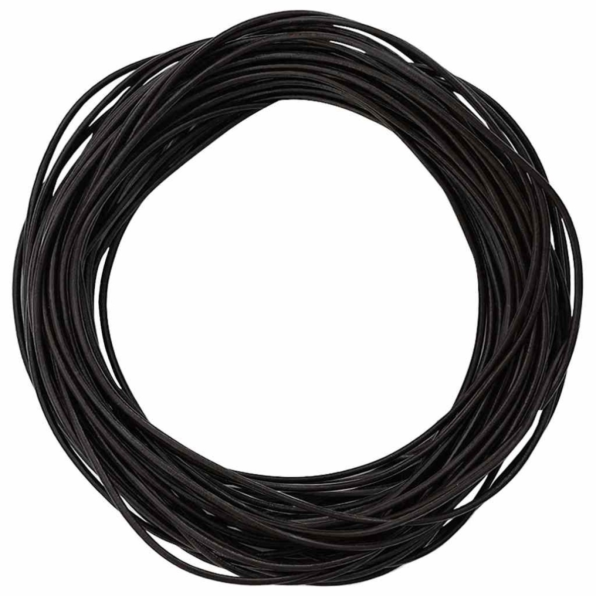 vidaXL Δερμάτινο σχοινί 1 Σκούρο Καφέ Ø2 χιλ. x 50 μ. Δέρμα