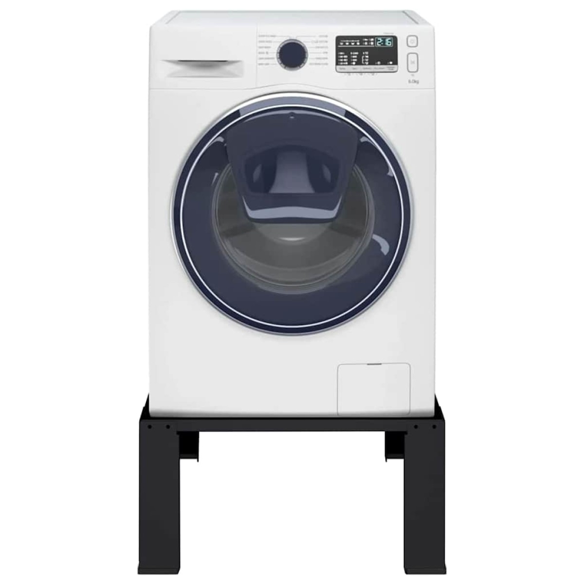 vidaXL Βάση Πλυντηρίου Ρούχων Μαύρο 64 x 55 x 32,5 εκ Ατσάλι