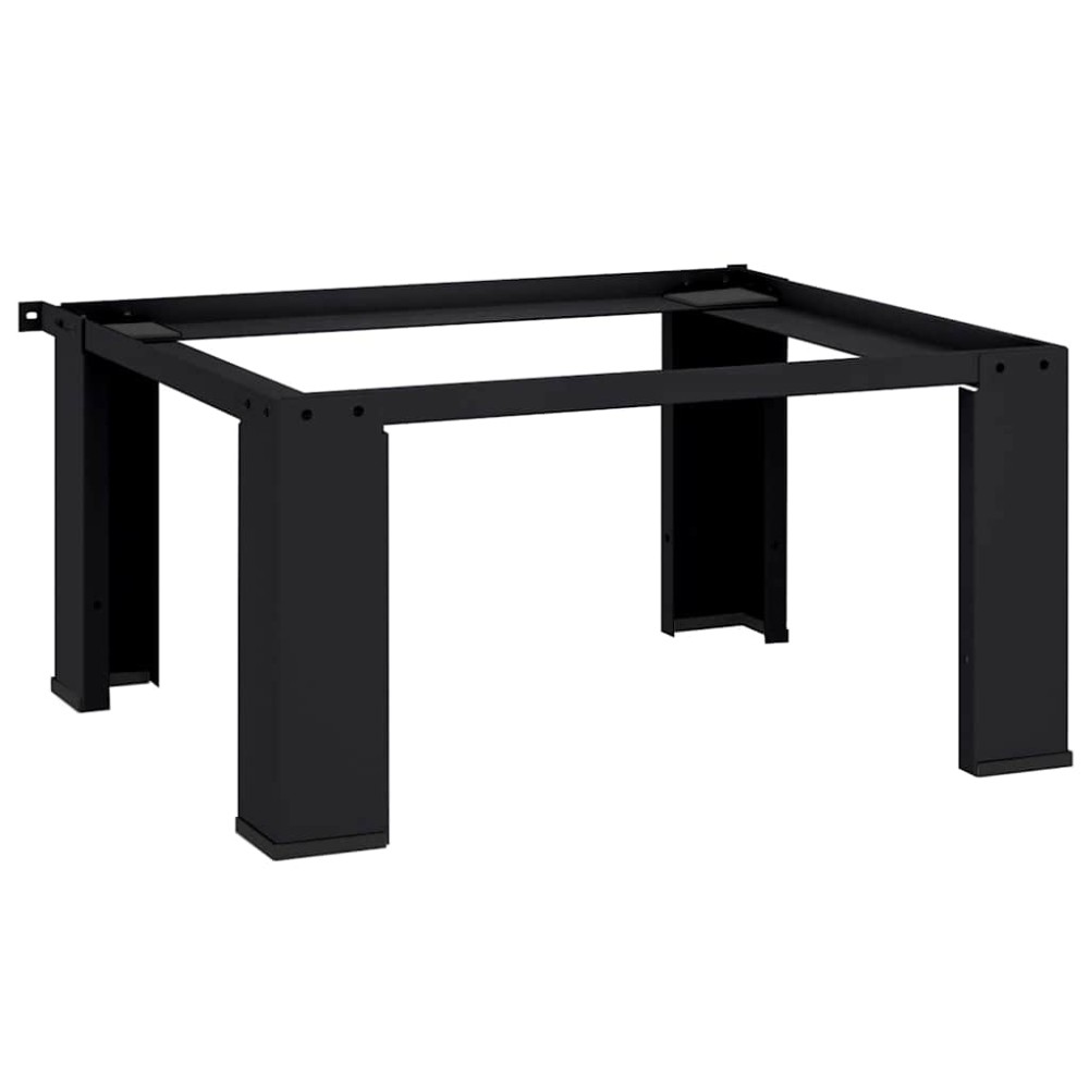 vidaXL Βάση Πλυντηρίου Ρούχων Μαύρο 64 x 55 x 32,5 εκ Ατσάλι