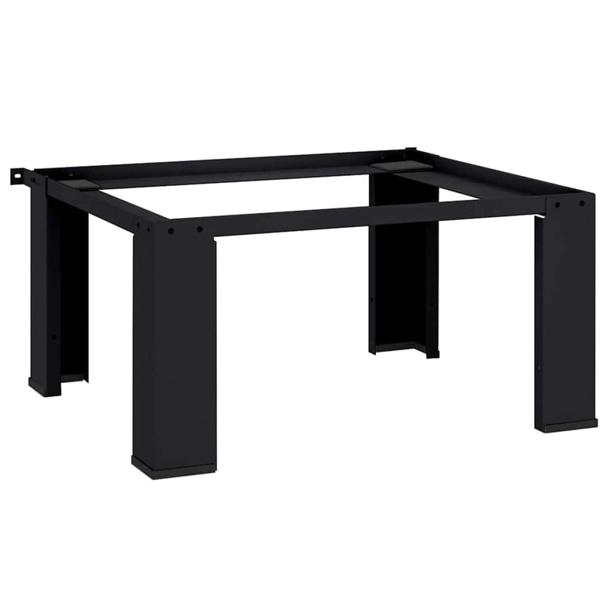 vidaXL Βάση Πλυντηρίου Ρούχων Μαύρο 64 x 55 x 32,5 εκ Ατσάλι