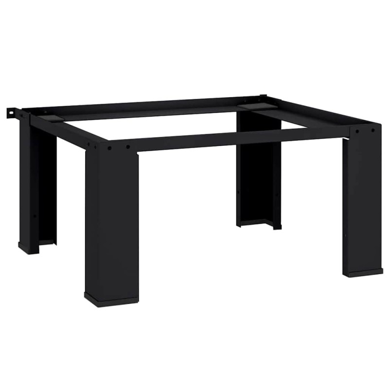 vidaXL Βάση Πλυντηρίου Ρούχων Μαύρο 64 x 55 x 32,5 εκ Ατσάλι