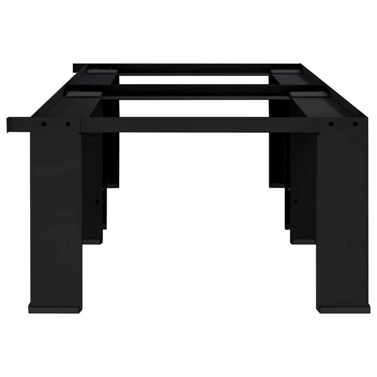 vidaXL Βάση Πλυντηρίου Ρούχων 2 τμχ. Μαύρο 127 x 54,5 x 32,5 εκ Ατσάλι
