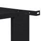 vidaXL Βάση Πλυντηρίου Ρούχων 2 τμχ. Μαύρο 127 x 54,5 x 32,5 εκ Ατσάλι