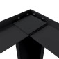 vidaXL Βάση Πλυντηρίου Ρούχων 2 τμχ. Μαύρο 127 x 54,5 x 32,5 εκ Ατσάλι