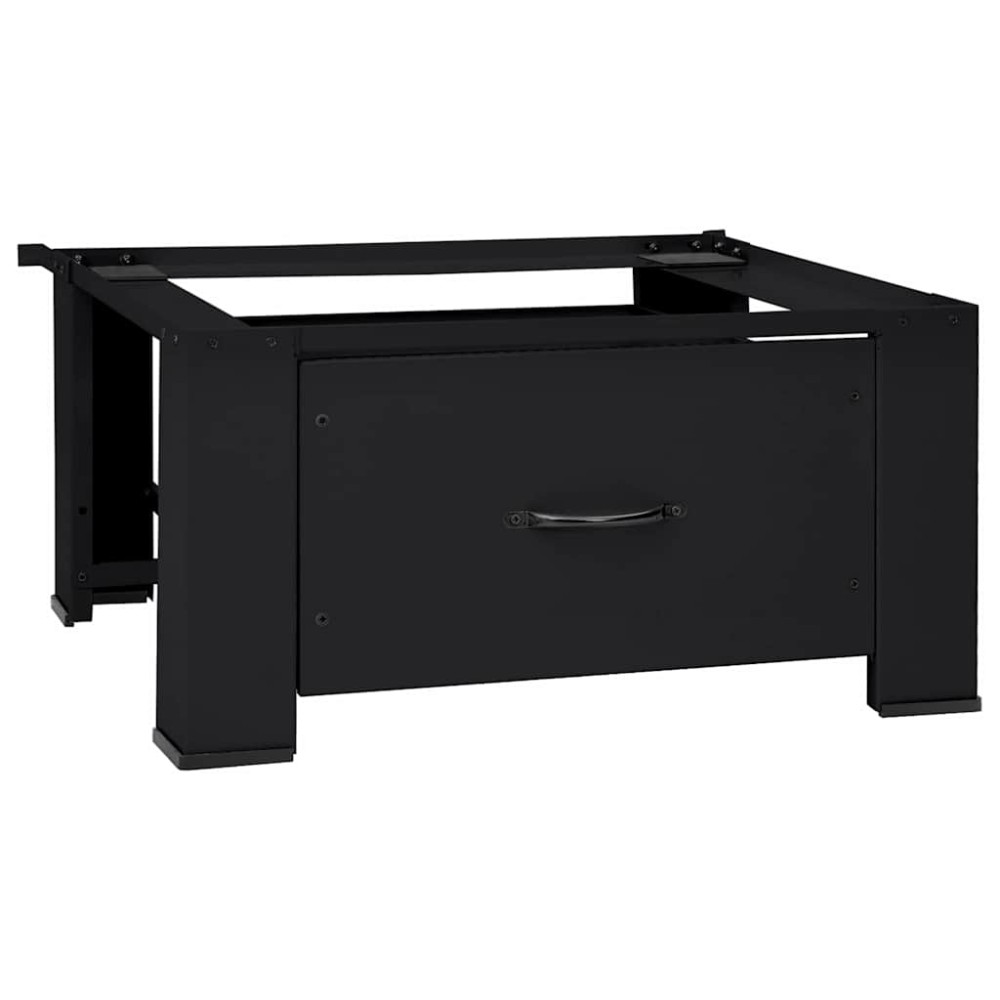 vidaXL Βάση Πλυντηρίου Ρούχων Μαύρο 64 x 55 x 32,5 εκ Ατσάλι