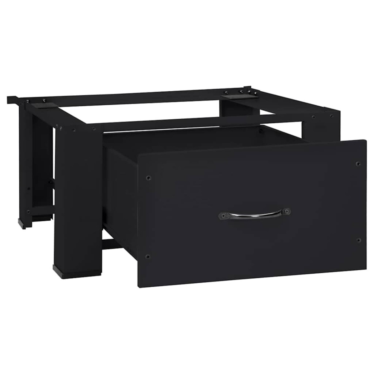 vidaXL Βάση Πλυντηρίου Ρούχων Μαύρο 64 x 55 x 32,5 εκ Ατσάλι