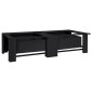 vidaXL Βάση Πλυντηρίου Ρούχων 2 τμχ. Μαύρο 127 x 54,5 x 32,5 εκ Ατσάλι