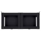 vidaXL Βάση Πλυντηρίου Ρούχων 2 τμχ. Μαύρο 127 x 54,5 x 32,5 εκ Ατσάλι