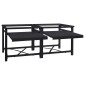 vidaXL Βάση Πλυντηρίου Ρούχων 2 pcs Μαύρο 120 x 56 x 52 εκ Ατσάλι
