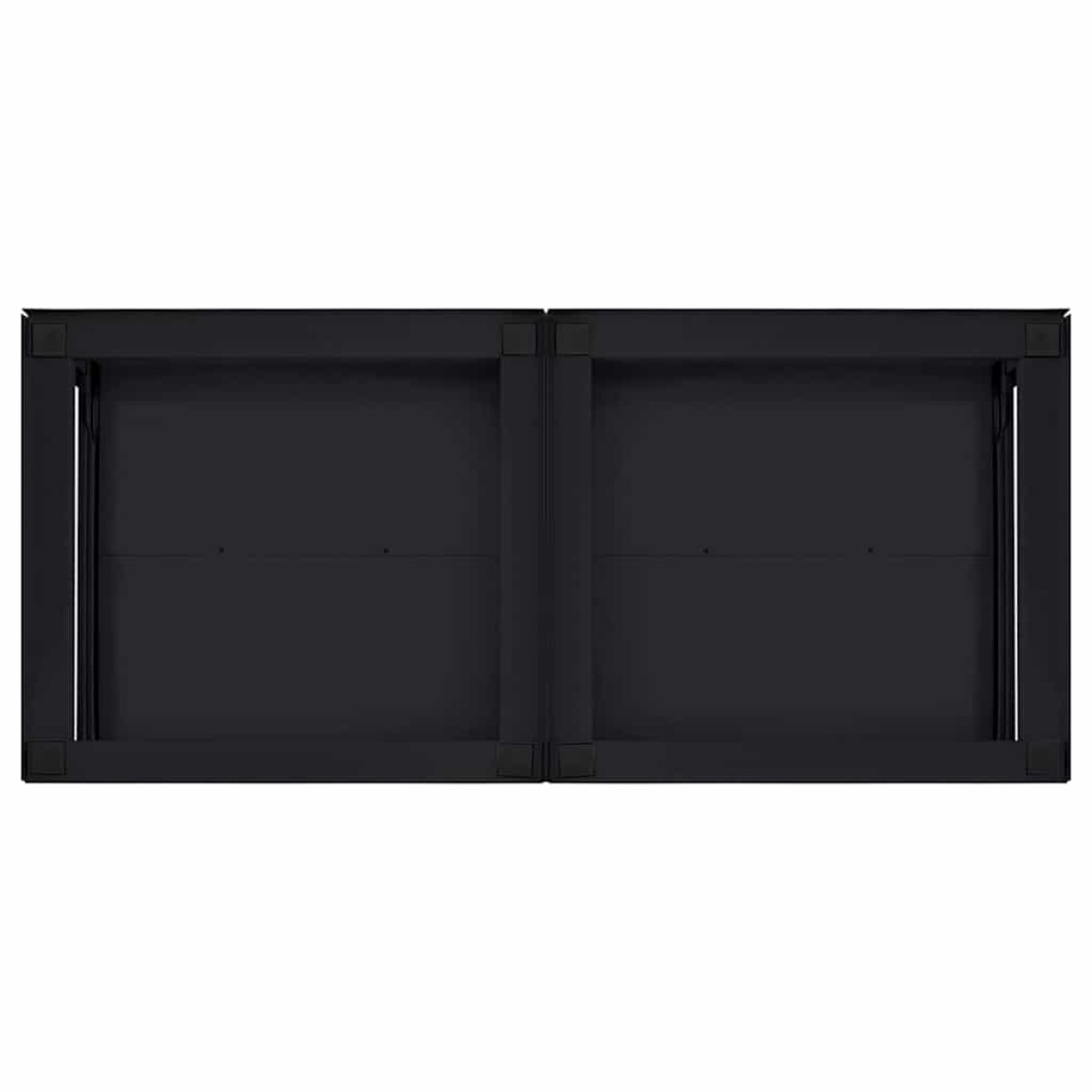 vidaXL Βάση Πλυντηρίου Ρούχων 2 pcs Μαύρο 120 x 56 x 52 εκ Ατσάλι