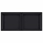 vidaXL Βάση Πλυντηρίου Ρούχων 2 pcs Μαύρο 120 x 56 x 52 εκ Ατσάλι
