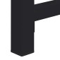 vidaXL Βάση Πλυντηρίου Ρούχων 2 pcs Μαύρο 120 x 56 x 52 εκ Ατσάλι