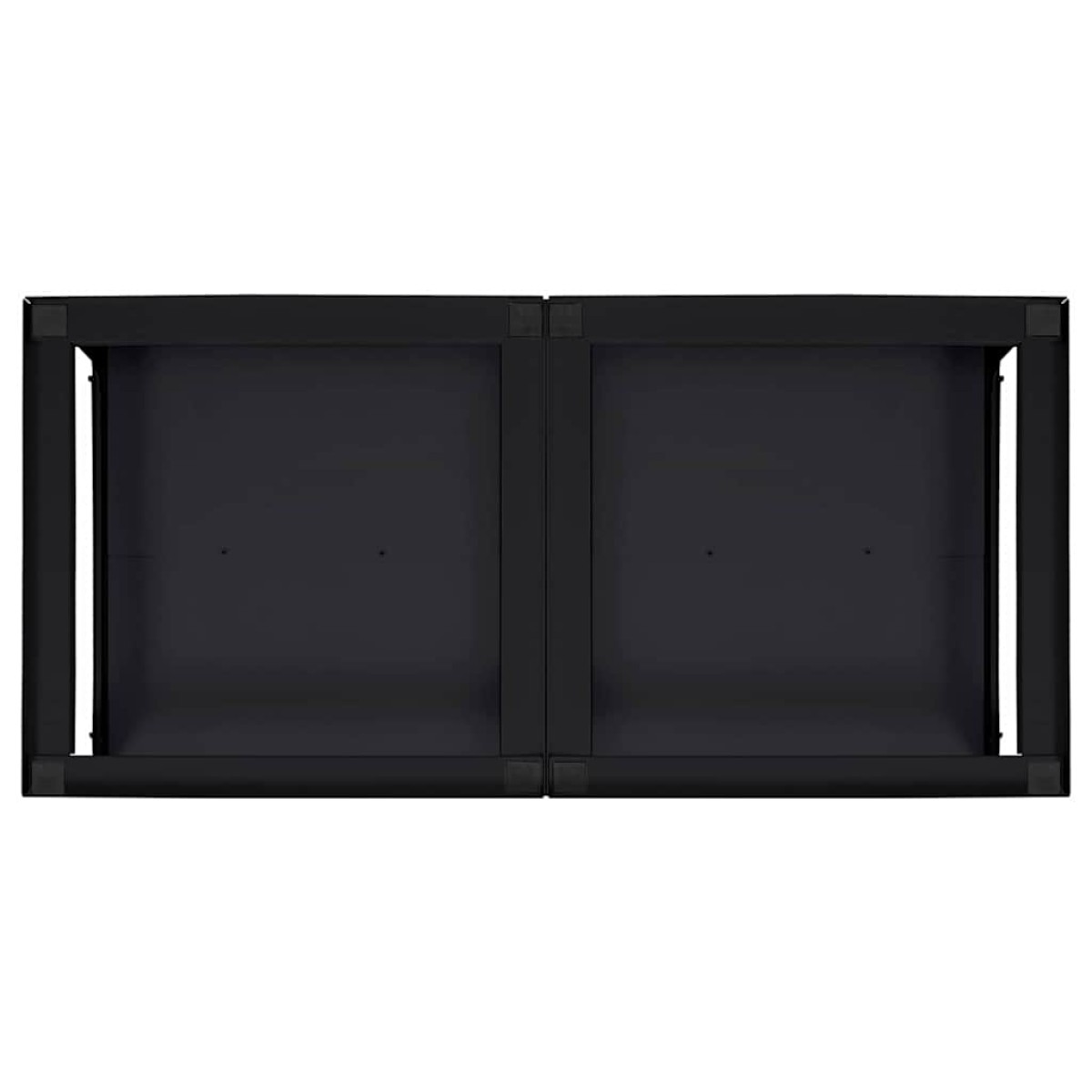 vidaXL Βάση Πλυντηρίου Ρούχων 2 τμχ. Μαύρο 124,5 x 61,5 x 32,5 εκ