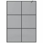 vidaXL Τοίχος Ντους Walk-in Μαύρο 140 x 195 cm σκληρυμένο γυαλί