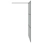 vidaXL Τοίχος Ντους Walk-in Μαύρο 140 x 195 cm σκληρυμένο γυαλί