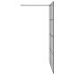 vidaXL Τοίχος Ντους Walk-in Μαύρο 140 x 195 cm σκληρυμένο γυαλί