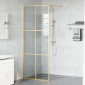vidaXL Τοίχος Ντους Walk-in Χρυσό 80 x 195 cm σκληρυμένο γυαλί