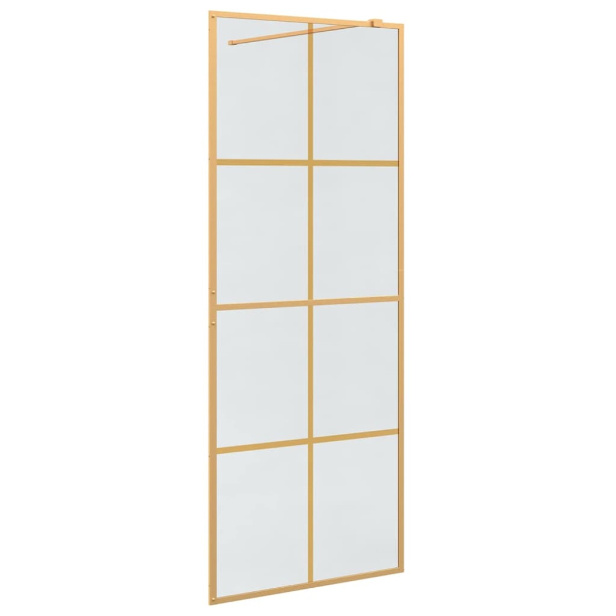 vidaXL Τοίχος Ντους Walk-in Χρυσό 80 x 195 cm σκληρυμένο γυαλί