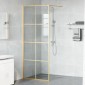vidaXL Τοίχος Ντους Walk-in Χρυσό 80 x 195 cm σκληρυμένο γυαλί