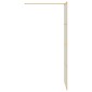 vidaXL Τοίχος Ντους Walk-in Χρυσό 80 x 195 cm σκληρυμένο γυαλί