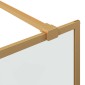 vidaXL Τοίχος Ντους Walk-in Χρυσό 80 x 195 cm σκληρυμένο γυαλί
