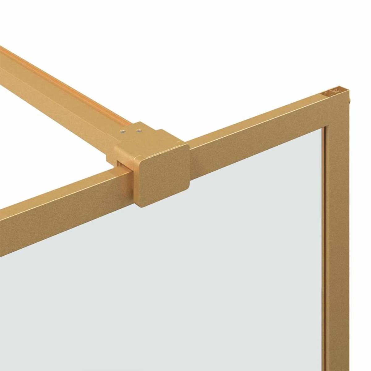 vidaXL Τοίχος Ντους Walk-in Χρυσό 100 x 195 cm σκληρυμένο γυαλί