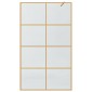 vidaXL Τοίχος Ντους Walk-in Χρυσό 115 x 195 cm σκληρυμένο γυαλί