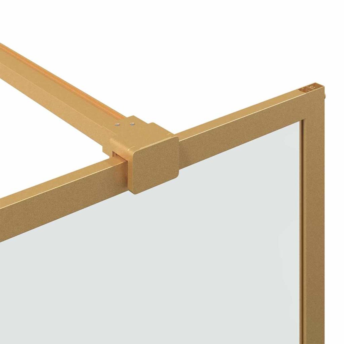 vidaXL Τοίχος Ντους Walk-in Χρυσό 115 x 195 cm σκληρυμένο γυαλί