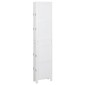 vidaXL Ρομδιβίδερ Πάνελ Λευκό 141,5 x 165 εκ. MDF
