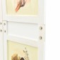 vidaXL Ρομδιβίδερ Πάνελ Λευκό 141,5 x 165 εκ. MDF